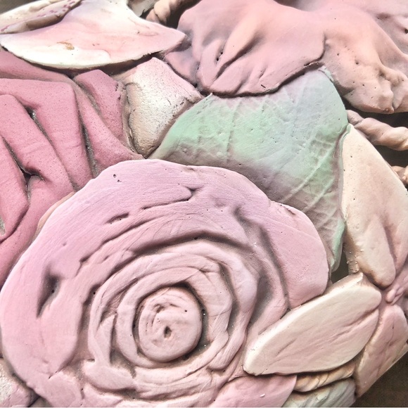 Alpine, Texas Artist John Davis Floral Vintage Tall Vase - Picture 11 of 15